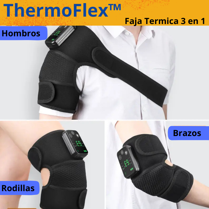 Si la molestia en los Hombros, Rodillas y Codos no te deja tener un buen día ni dormir, esto es para ti: "Faja Térmica 3 en 1"