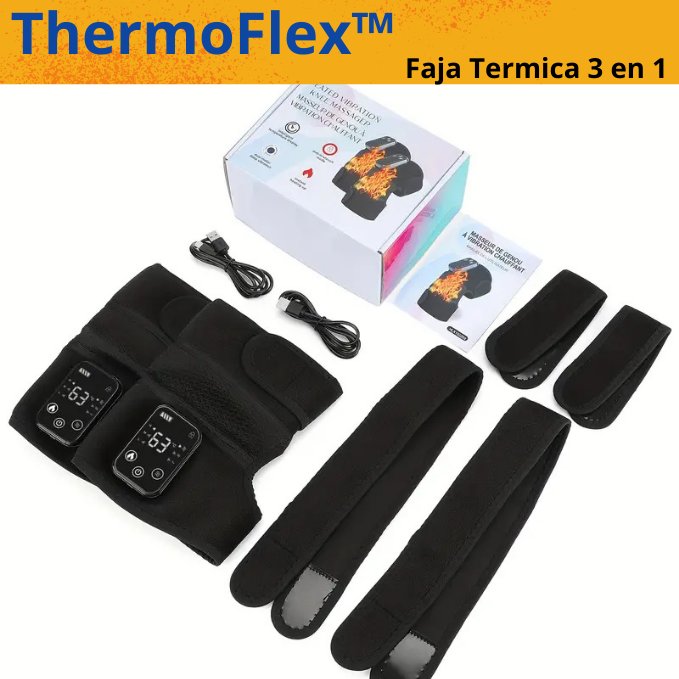 Si la molestia en los Hombros, Rodillas y Codos no te deja tener un buen día ni dormir, esto es para ti: "Faja Térmica 3 en 1"