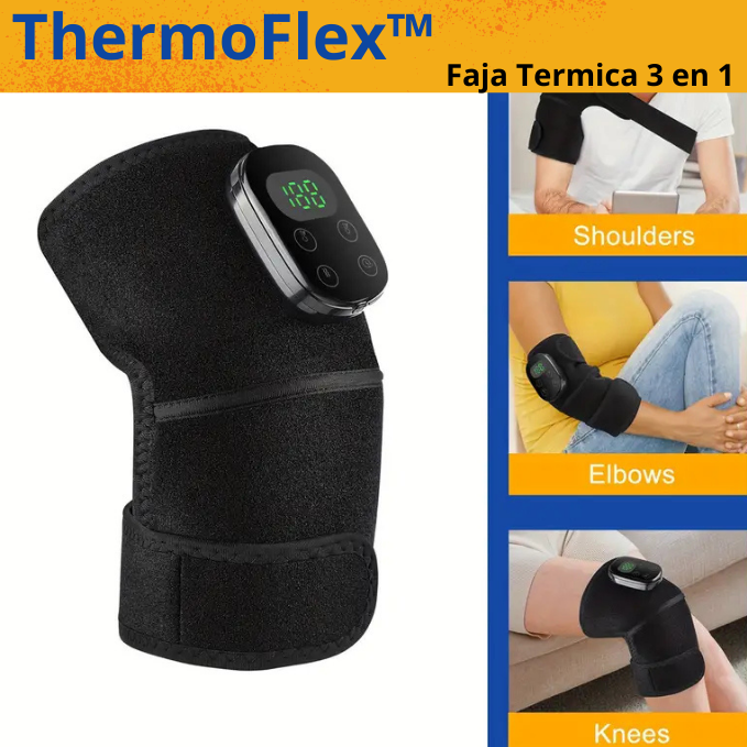 Si la molestia en los Hombros, Rodillas y Codos no te deja tener un buen día ni dormir, esto es para ti: "Faja Térmica 3 en 1"