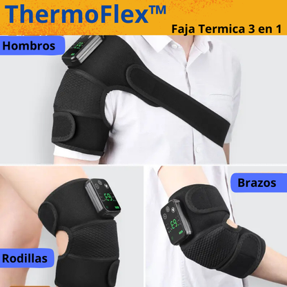 Si la molestia en los Hombros, Rodillas y Codos no te deja tener un buen día ni dormir, esto es para ti: "Faja Térmica 3 en 1"